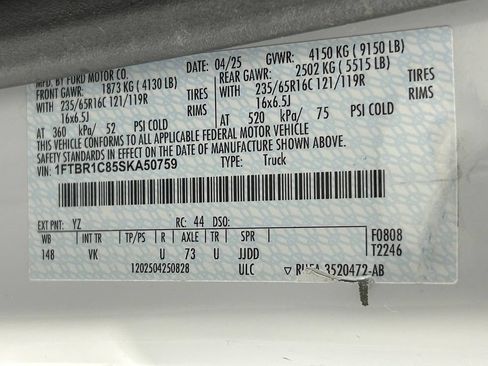 Used 2025 Ford Transit 250 148 Medium Roof RWD image 34