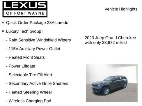 Used 2023 Jeep Grand Cherokee Laredo w/ Luxury Tech Group I image 8