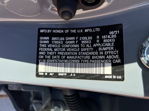 Used 2021 Honda Civic Sport image 29