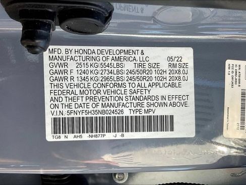 Used 2022 Honda Pilot Sport image 21
