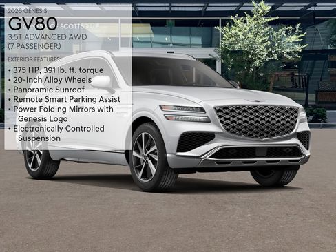 New 2026 Genesis GV80 3.5T Advanced image 3