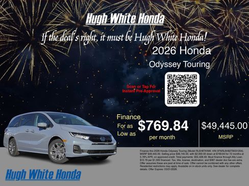 New 2026 Honda Odyssey Touring image 7