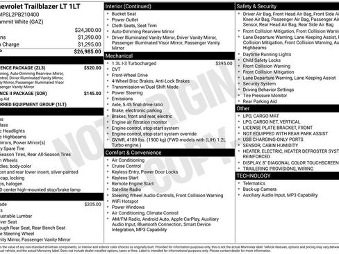 Used 2023 Chevrolet TrailBlazer LT w/ Convenience Package FWD image 7