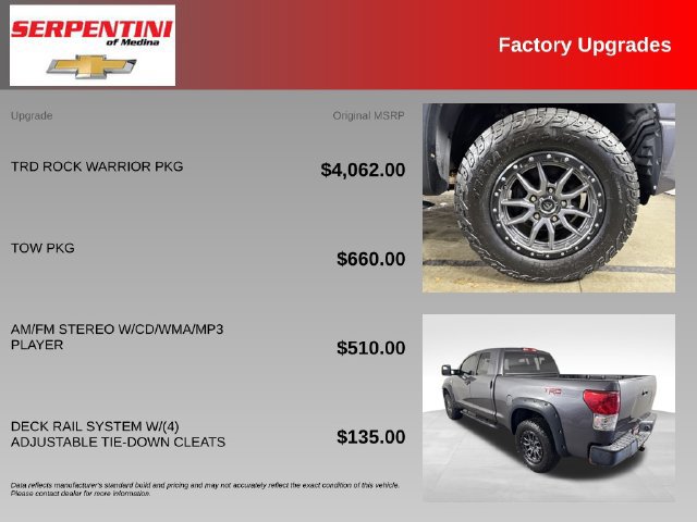 Used 2012 Toyota Tundra 4x4 Double Cab w/ TRD Rock Warrior Pkg image 5
