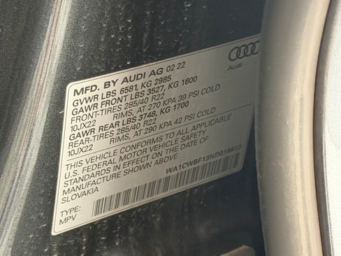 Used 2022 Audi SQ8 Prestige AWD/4WD image 27