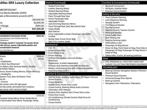 Used 2015 Cadillac SRX Luxury w/ Driver Awareness Package FWD image 31