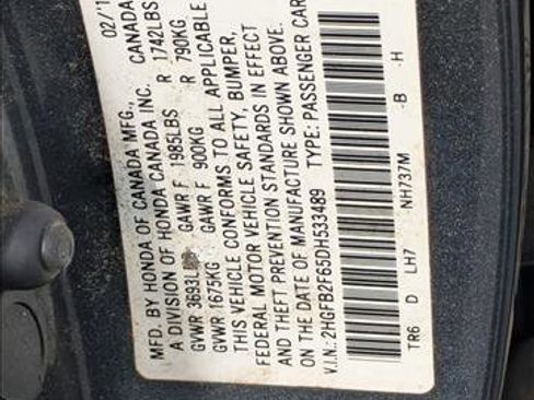 Used 2013 Honda Civic HF image 16