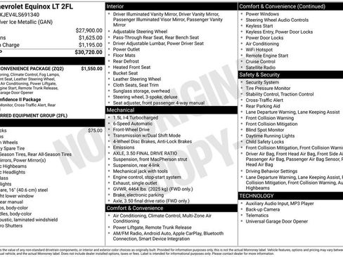 Used 2020 Chevrolet Equinox LT w/ Driver Convenience Package image 32