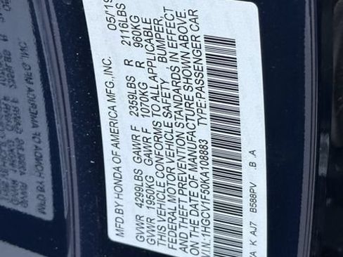 Used 2019 Honda Accord EX-L image 31