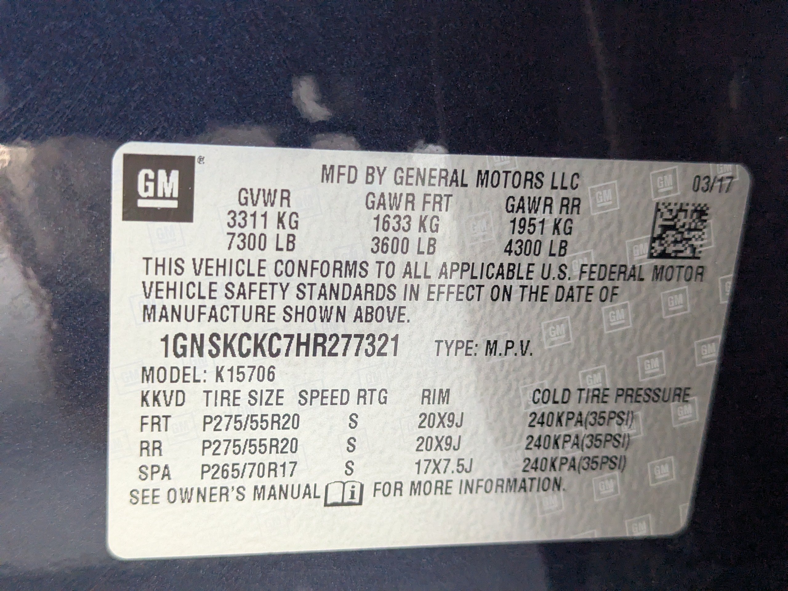 Certified 2017 Chevrolet Tahoe Premier AWD/4WD image 56