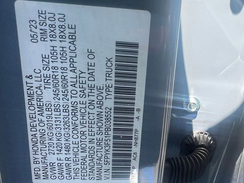 Used 2023 Honda Ridgeline RTL image 7