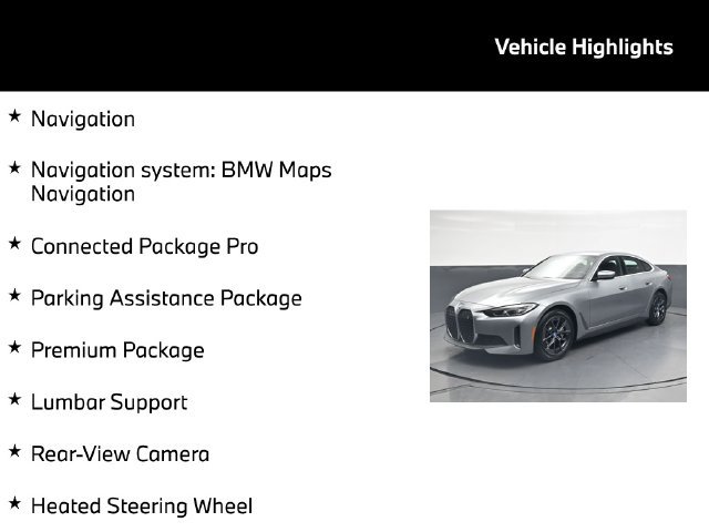 Certified 2024 BMW i4 eDrive35 w/ Premium Package RWD image 5