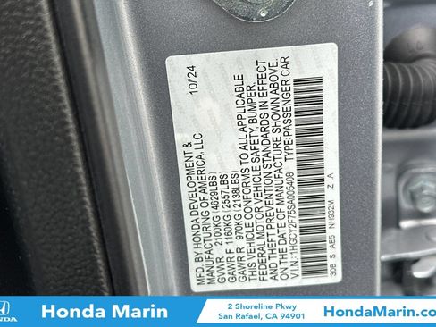 Certified 2025 Honda Accord Sport image 34