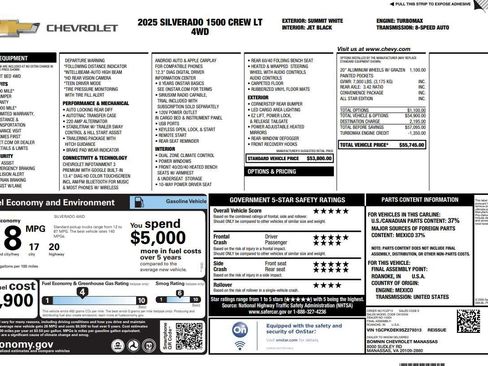 Used 2025 Chevrolet Silverado 1500 LT image 1