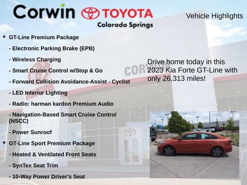 Used 2023 Kia Forte GT-Line w/ GT-Line Premium Package FWD image 6
