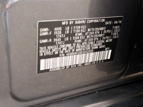 Used 2019 Subaru Outback 2.5i Premium image 36