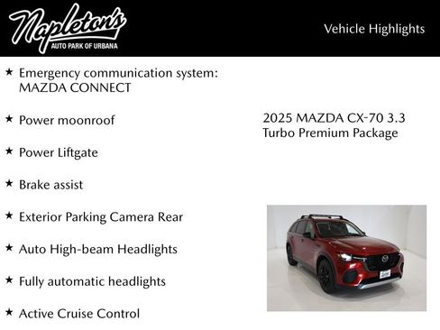 New 2025 MAZDA CX-70 3.3 Turbo w/ Premium Package image 16
