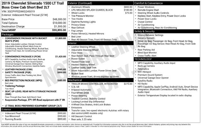 Used 2019 Chevrolet Silverado 1500 LT Trail Boss AWD/4WD image 6