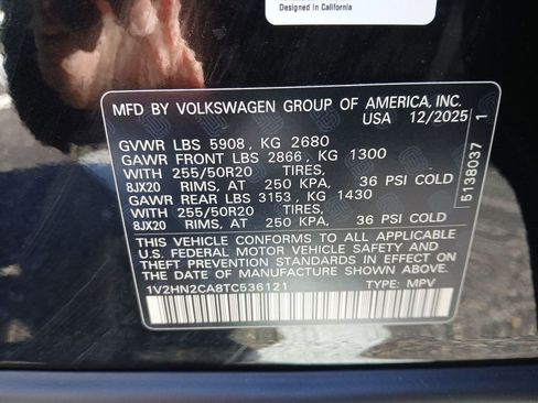 New 2026 Volkswagen Atlas SE image 28