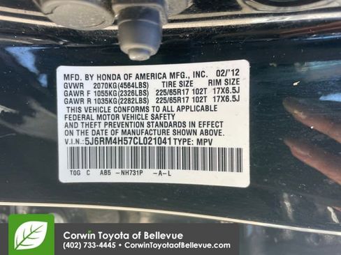 Used 2012 Honda CR-V EX image 23