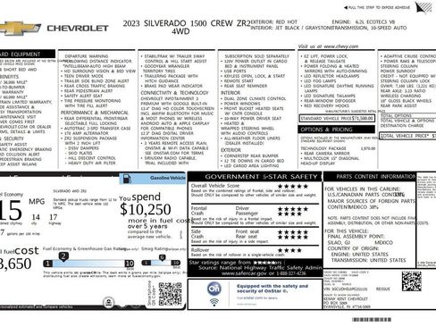 Used 2023 Chevrolet Silverado 1500 ZR2 w/ Technology Package AWD/4WD image 49