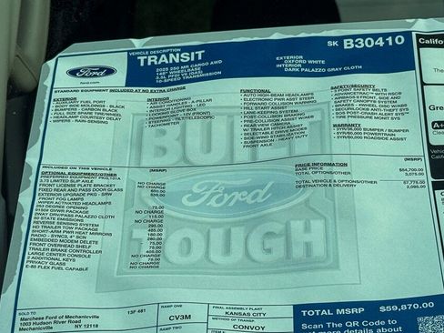 New 2025 Ford Transit 250 148 Medium Roof Extended AWD w/ Exterior Upgrade Package image 10