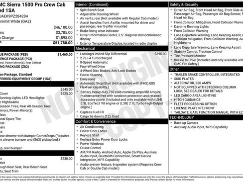 Used 2023 GMC Sierra 1500 Pro w/ Pro Value Package AWD/4WD image 2