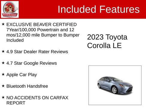 Used 2023 Toyota Corolla LE FWD image 4