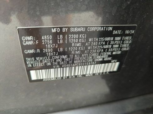 Used 2025 Subaru Outback Touring w/ Popular Package #2 AWD/4WD image 15