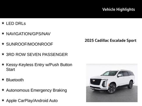 Used 2025 Cadillac Escalade Sport AWD/4WD image 32