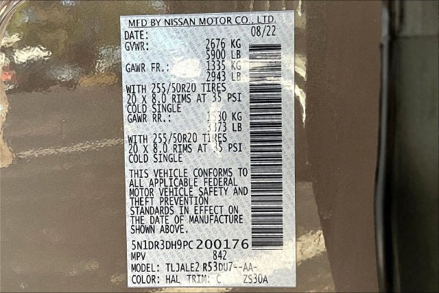 Used 2023 Nissan Pathfinder Platinum w/ Lighting Package (N93) FWD image 19