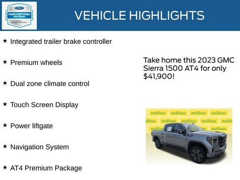 Used 2023 GMC Sierra 1500 AT4 w/ AT4 Premium Package AWD/4WD image 23