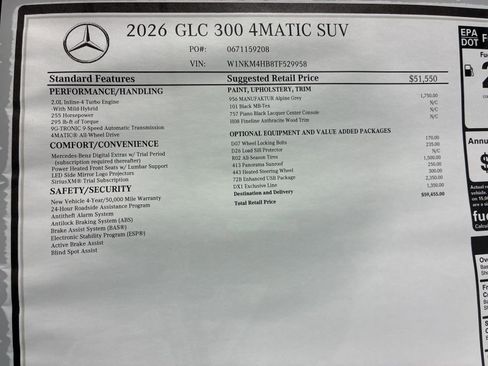 New 2026 Mercedes-Benz GLC 300 4MATIC image 18