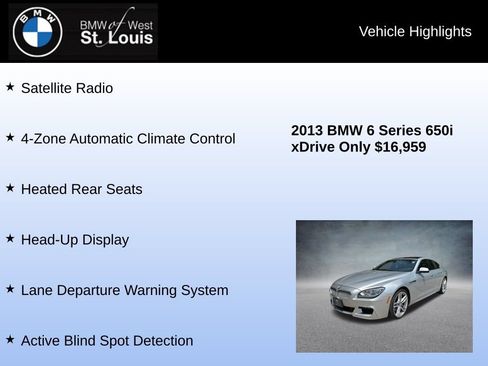 Used 2013 BMW 650i Gran Coupe xDrive AWD/4WD image 16