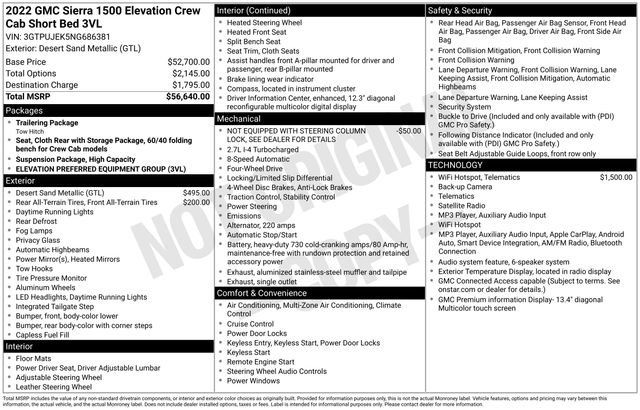 Certified 2022 GMC Sierra 1500 Elevation AWD/4WD image 6