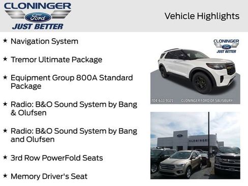 New 2026 Ford Explorer Tremor w/ Tremor Ultimate Package AWD/4WD image 11
