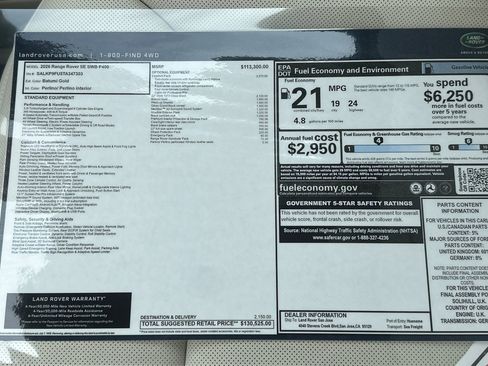 New 2026 Land Rover Range Rover SE image 28