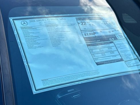 New 2026 Mercedes-Benz C 43 AMG 4MATIC Sedan image 29