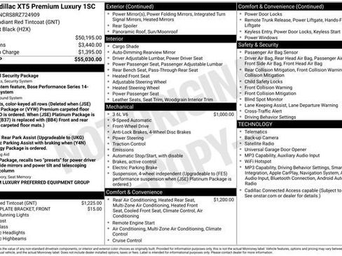 Certified 2024 Cadillac XT5 Premium Luxury FWD image 36