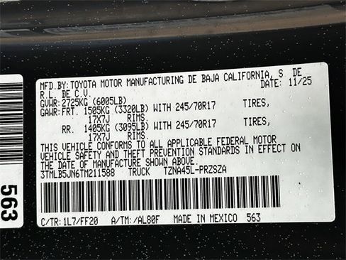 New 2026 Toyota Tacoma SR5 image 23