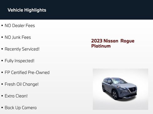 Used 2023 Nissan Rogue Platinum w/ Platinum Premium Package FWD image 71