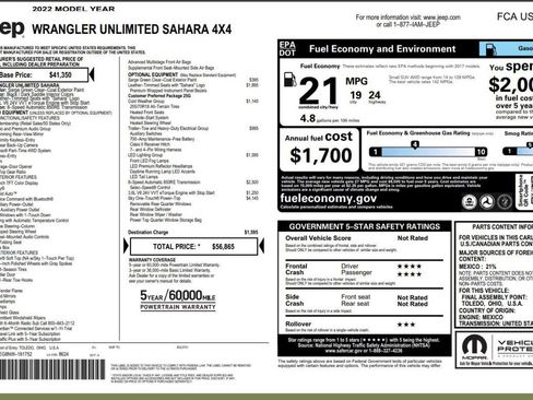 Used 2022 Jeep Wrangler Unlimited Sahara w/ LED Lighting Group image 21