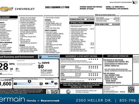 Used 2023 Chevrolet Equinox LT image 33
