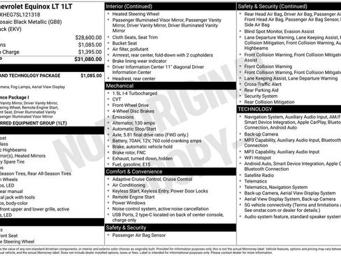 Used 2025 Chevrolet Equinox LT w/ Safety and Technology Package FWD image 5