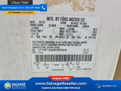 Used 2008 Ford F150 2WD Regular Cab image 16