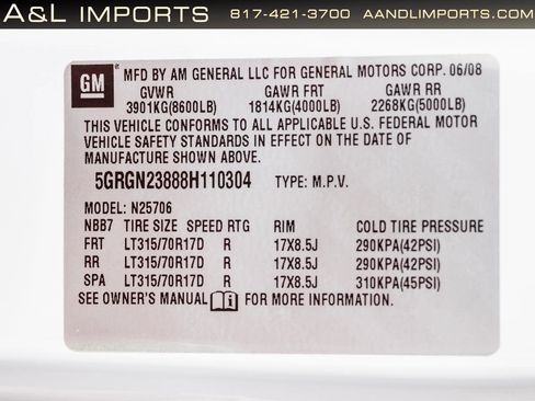 Used 2008 HUMMER H2 AWD/4WD image 65