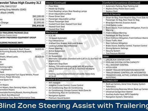 Used 2025 Chevrolet Tahoe High Country AWD/4WD image 14