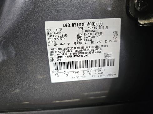 Used 2023 Ford Explorer Limited RWD image 33