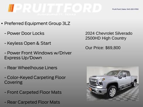 Used 2024 Chevrolet Silverado 2500 High Country w/ Technology Package AWD/4WD image 13