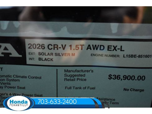 New 2026 Honda CR-V EX-L image 35